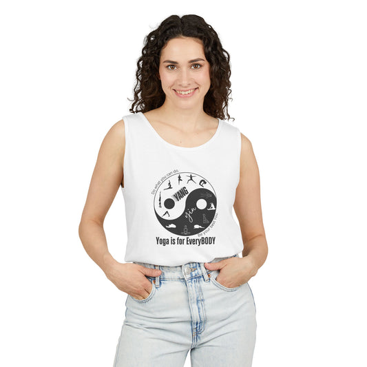 Yoga is for EveryBODY Yin Yang - Unisex Garment-Dyed Tank Top