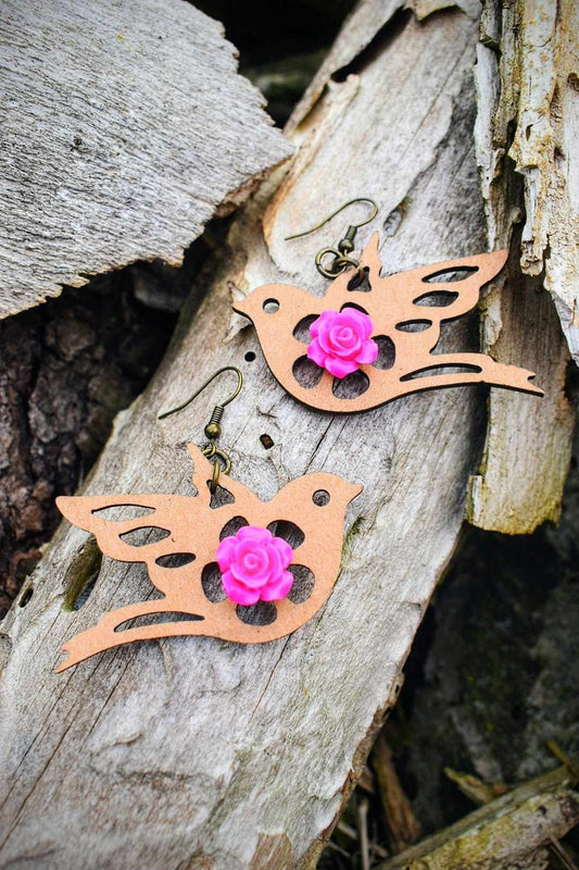 Rosey Dove Earrings