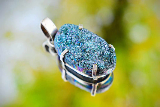 Peacock Druzy Quartz